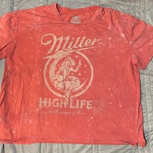'Miller High Life shirt size XL- vintage distressed look